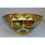 A large Royal Crown Derby 1128 pattern fruit bowl, second, 27cm