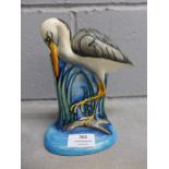 A Moorcroft Heron, designed by Emma Bossons/Robert Tabbenor, 19cm, £328 when new