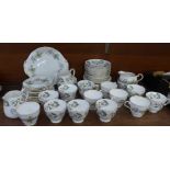 A collection of Aynsley china