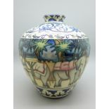 A Moorcroft Kerala vase, designed by Beverley Wilkes, limited edition 176/500, 16cm, boxed, £235