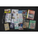 A box of motor related ephemera including workshop manuals for Fiat Uno, Fiat 128 and Morris 1800