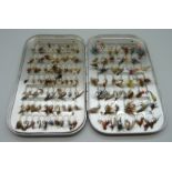 A Wheatley lined set of vintage fishing flies