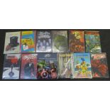 A collection of mixed graphic novels