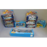 Nine Matchbox Superkings model vehicles, all boxed