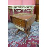 A Regency mahogany drop-leaf lady's sewing table