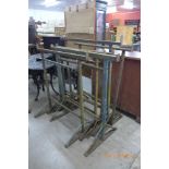 Six steel trestles