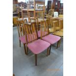 A set of four G-Plan Fresco teak dining chairs