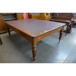 A large early Victorian mahogany library table