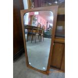 A Danish teak framed mirror