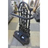 A Victorian style cast iron stick stand