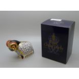 Royal Crown Derby paperweight - Derby Ram, exclusively available from The Royal Crown Derby Visitors