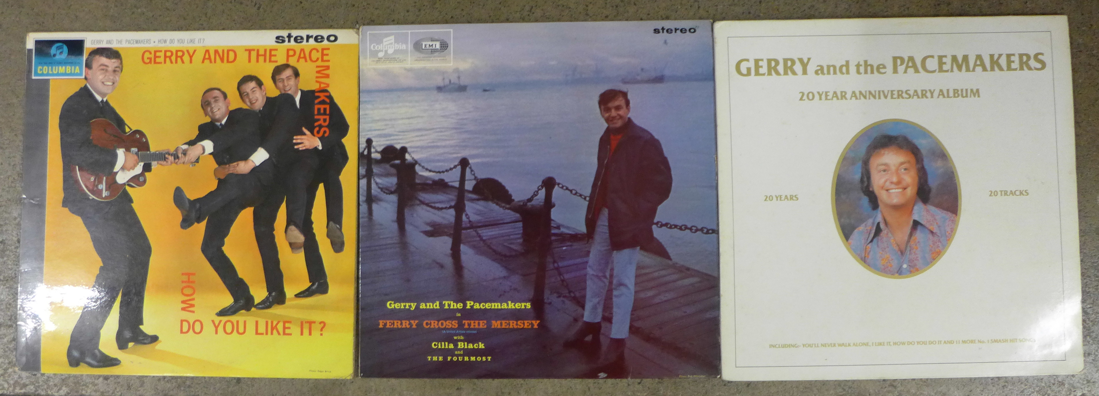 Three Gerry and The Pacemakers LP records, How Do You Like It?, SCX3492, flipback sleeve, YAX1066-