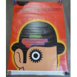 A Clockwork Orange subway film poster for the later release