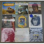 Eleven 1960s and early 1970s LP records, Los Bravos, Buffalo Springfield, Amen Corner, Donovan, John
