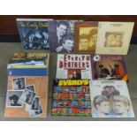 A collection of 32 LP records, The Everly Brothers and Roy Orbison including early releases