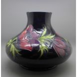 A large Moorcroft Anemone squat vase, 34/94 backstamp, 20.5cm