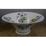 A Portmeirion The Botanic Garden large flared fruit bowl, second