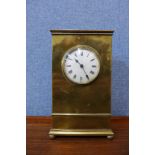 A 19th Century French brass timepiece