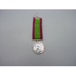 A Victorian Afghanistan medal, 1878-79-80, 47-BDE-245, Pte. C. Dring, 70th Foot, (a/f, rim drilled