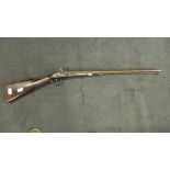 A double barrelled flintlock sporting gun, late 18th Century