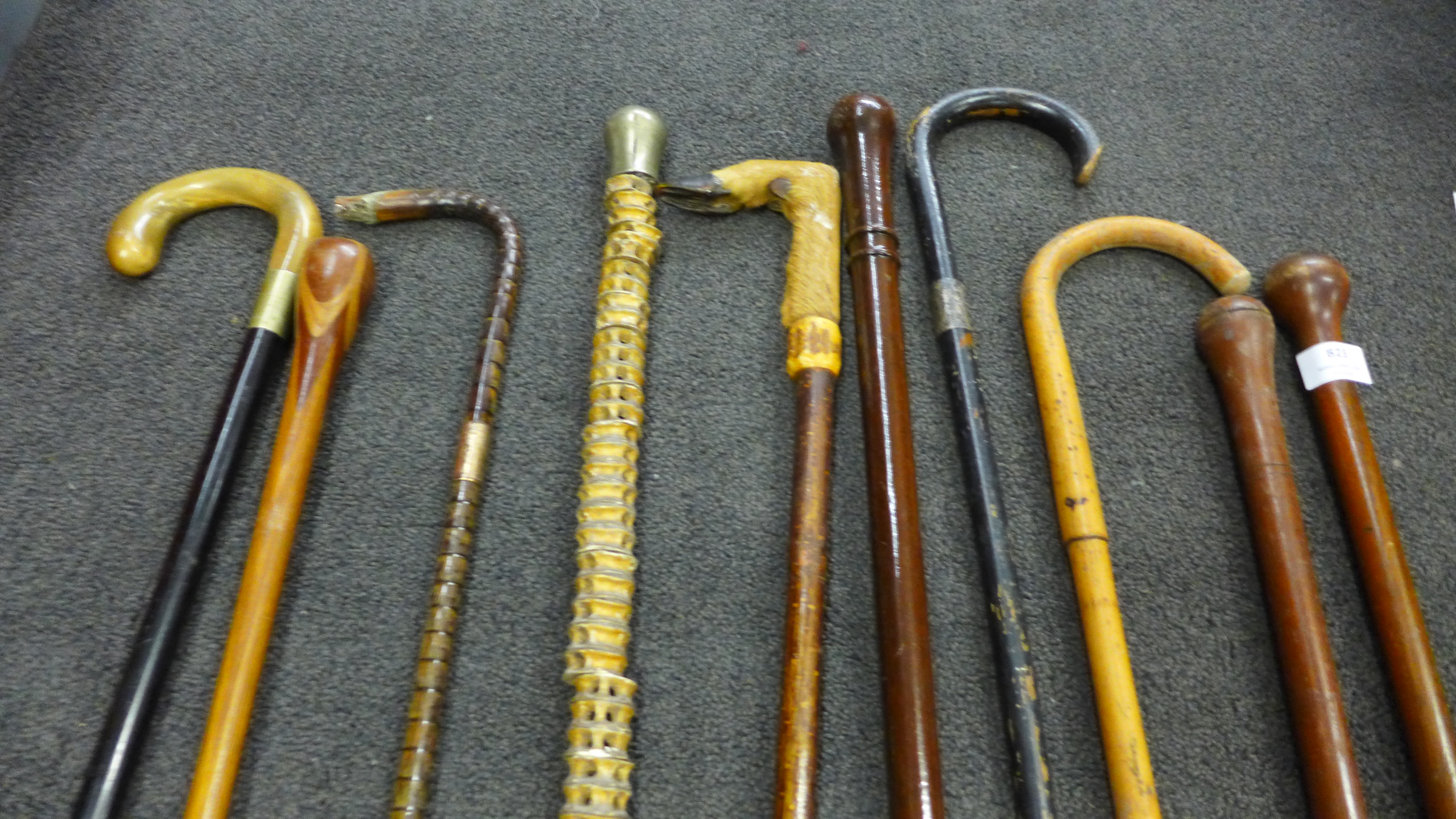 A collection of walking sticks - Image 2 of 2