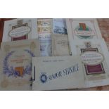 Twelve albums of cigarette cards including Ardath Stamps, Wills Railway Engines, Senior Service