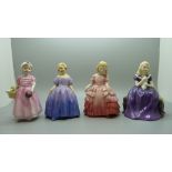Four Royal Doulton figures, Tinkle Bell, Rose, Marie and Affection