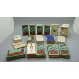 A collection of cigarette cards