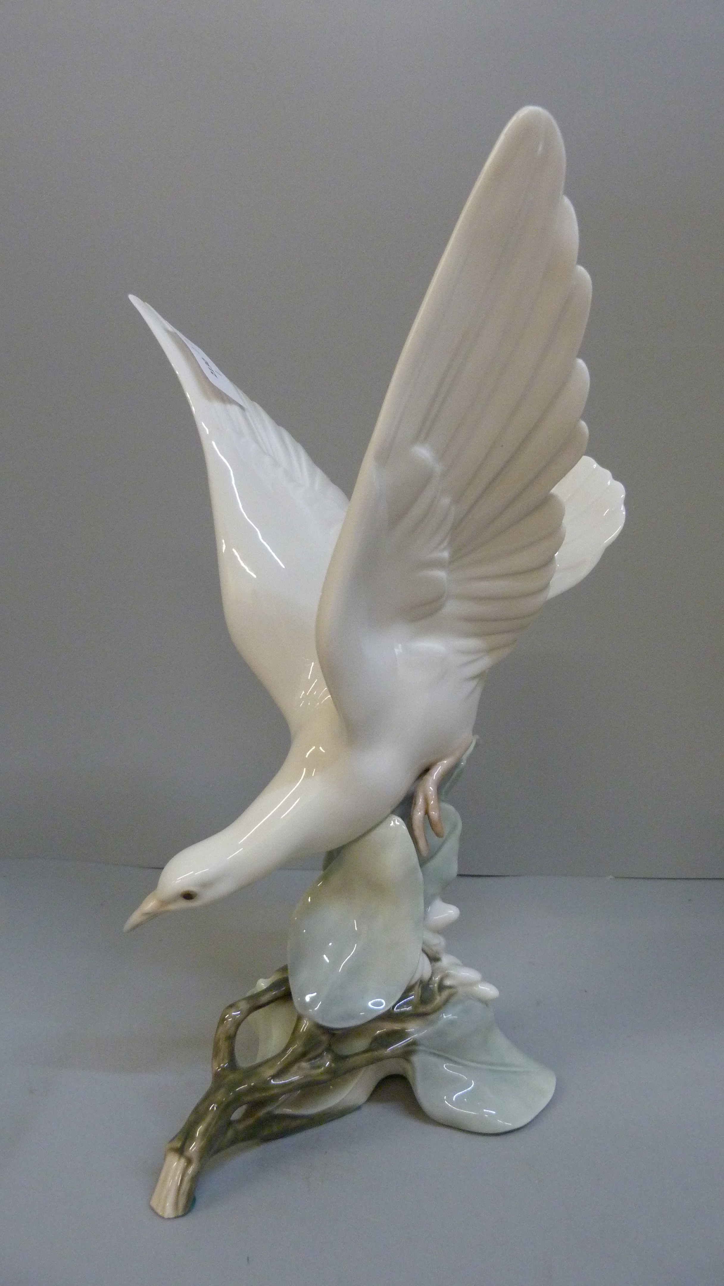 A large Lladro figure of a seagull
