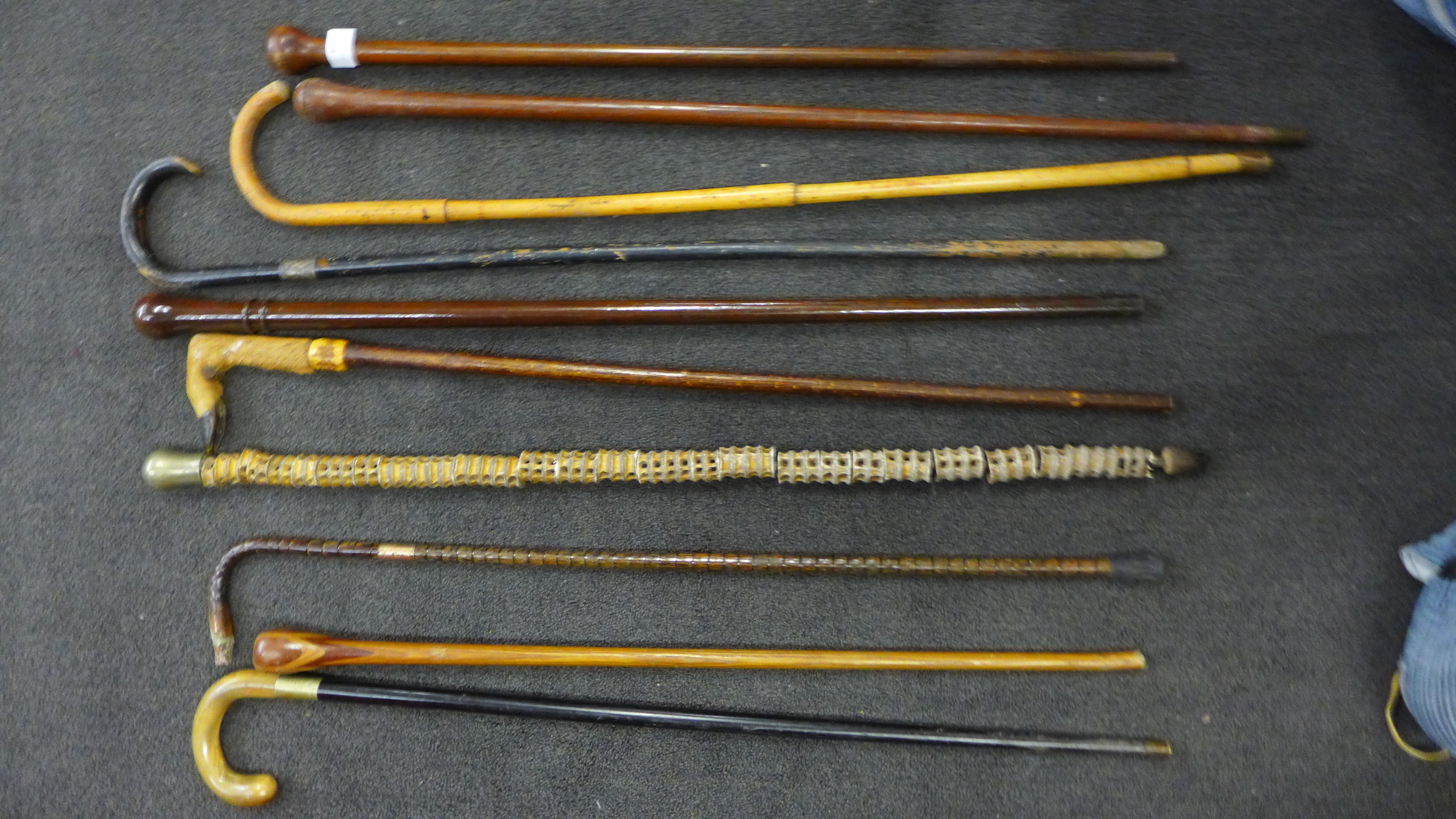 A collection of walking sticks