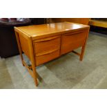 A Danish teak sewing table