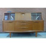 A Jentique teak highboard