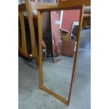 A Danish teak framed mirror