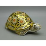 A Royal Crown Derby paperweight - Indian Star Tortoise, modelled by Peter Allen, decoration design
