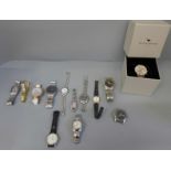 A collection of wristwatches including Citizen, Michael Kors and Olivia Burton, boxed