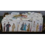 A collection of 85 1960's/1970's/1980's Vogue, Style and Simplicity dress patterns, majority Vogue