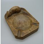 A Mouseman ashtray