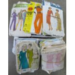 A collection of 1970's knitting and sewing patterns **PLEASE NOTE THIS LOT IS NOT ELIGIBLE FOR