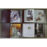 Four Lladro Collectors Society binders and magazines