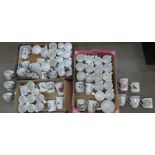 Three boxes of assorted Portmeirion Botanic Garden mugs and cups, various sizes and shapes **