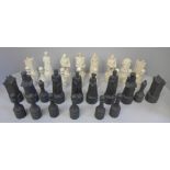 A Thistle and Rose Beneagles by Wade chess set, one figure a/f, (fifteen are decanters, two pawns