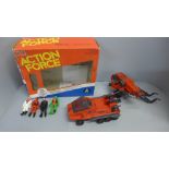 Action Man Action Force Shadowtrak and Red Vulture, additional figures and Laser Exterminator and