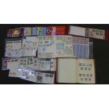 Stamps; a box of Channel Islands and Isle of Man stamps, covers, presentation packs, etc. (face