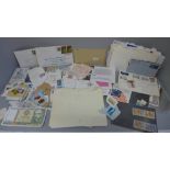 Stamps including mint stamps, first day covers and banknotes