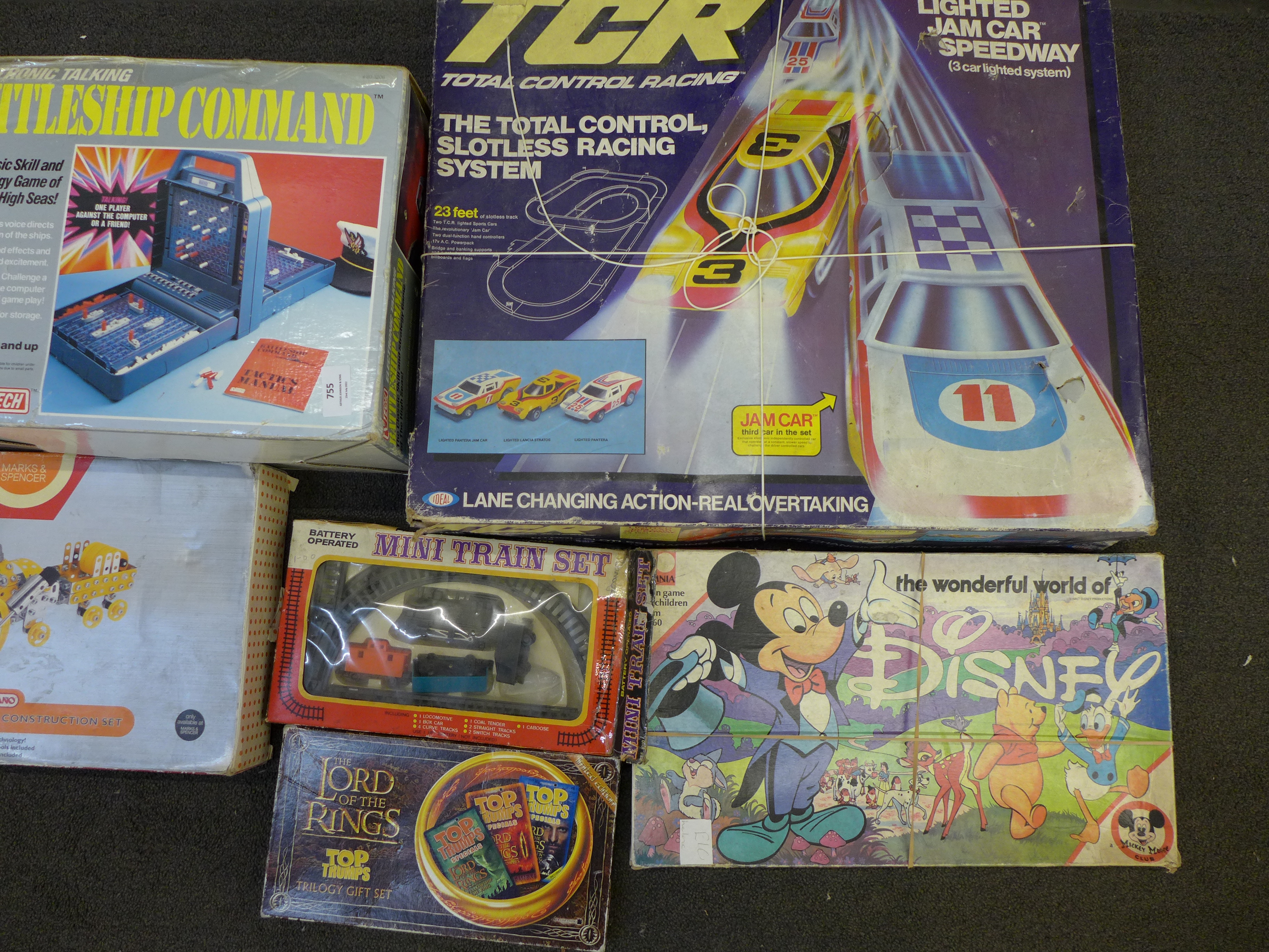 A Meccano Stephenson's Rocket kit, TCR Racing game, VTech Battleship Command and other games ** - Image 3 of 3