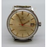 An Omega Seamaster automatic wristwatch, with replacement crown