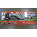 A Hornby Tornado Pullman Express 00 gauge train set, boxed