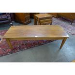 A teak coffee table