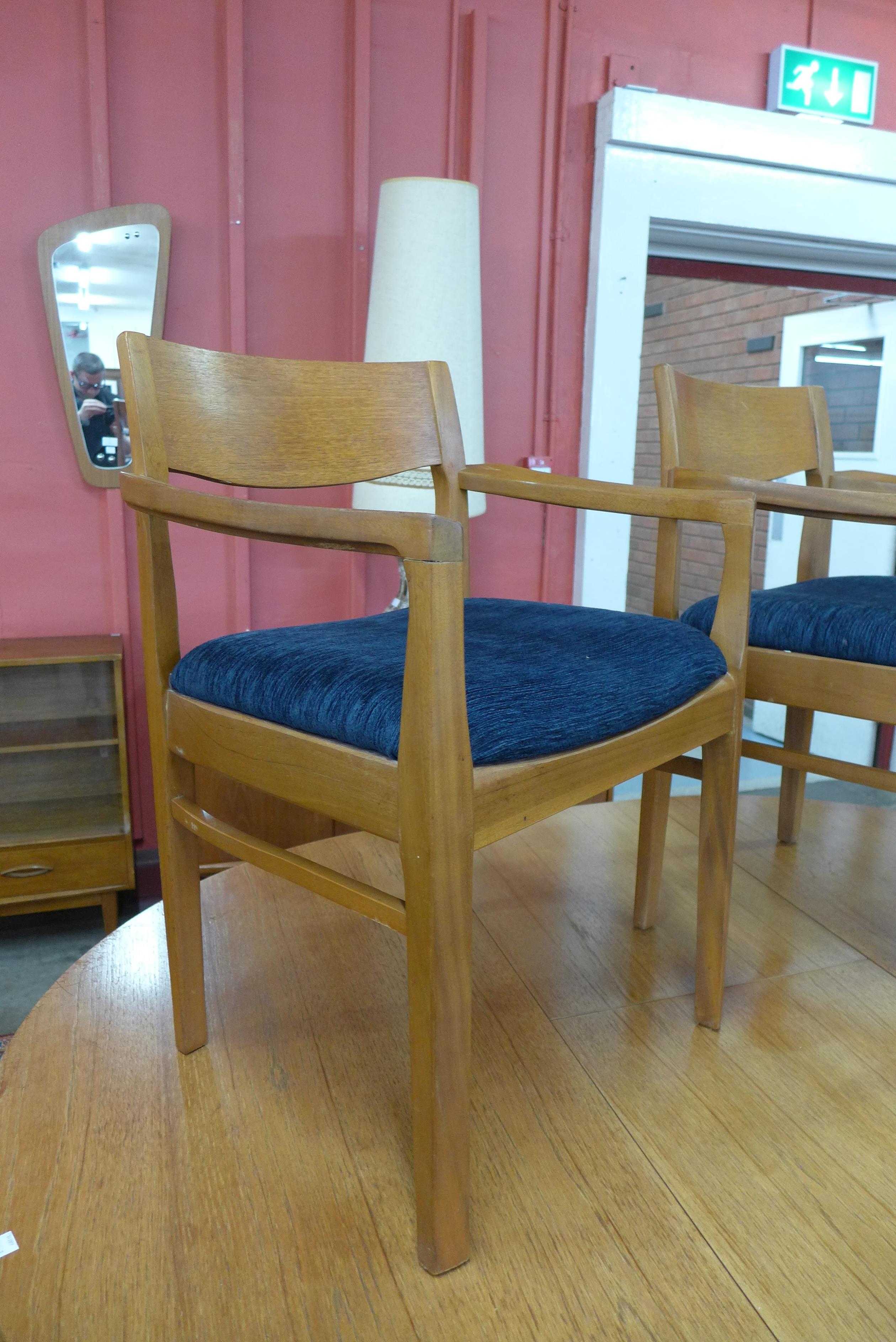 A Nathan teak extending dining table and six chairs - Image 2 of 3
