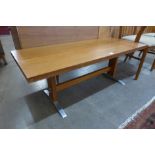 A teak coffee table